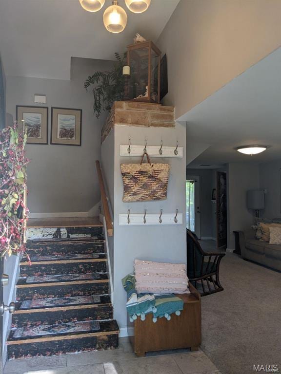 view of stairs