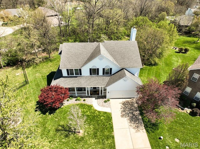 view of subject property