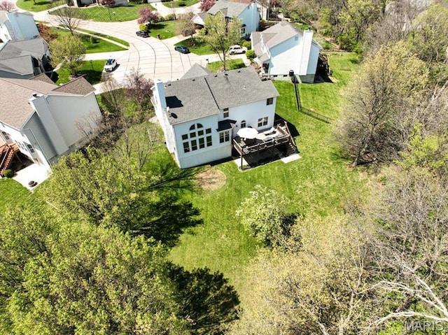 aerial perspective of suburban area