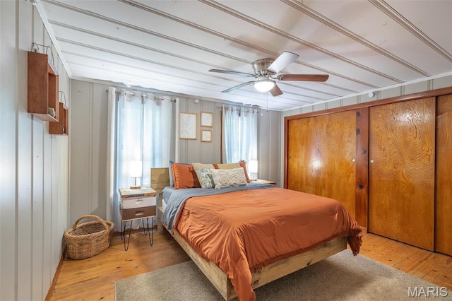 167 Ripley Co Rd Unit Y-3, Doniphan, MO 63935 - bedroom with light wood-style flooring and a ceiling fan