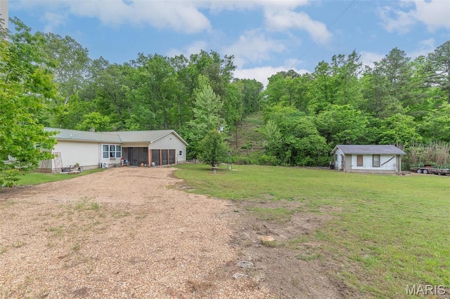 167 Ripley Co Rd Unit Y-3, Doniphan, MO 63935 - view of grassy yard with dirt driveway