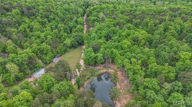 167 Ripley Co Rd Unit Y-3, Doniphan, MO 63935 - drone / aerial view of a heavily wooded area and a nearby body of water