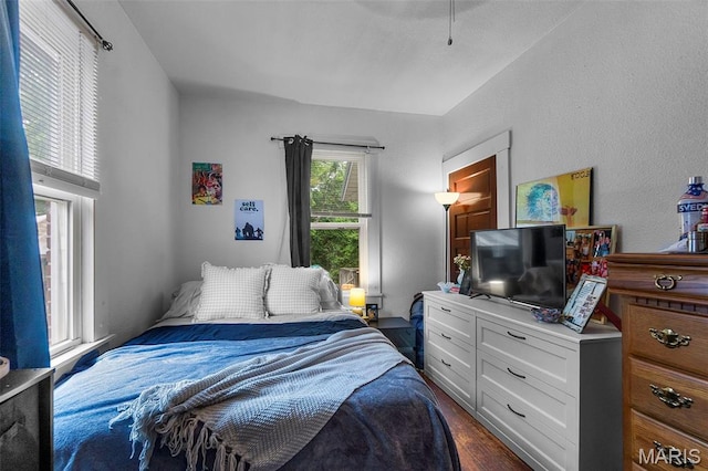 923 N Fountain St, Cape Girardeau, MO 63701 - bedroom with dark wood-style floors