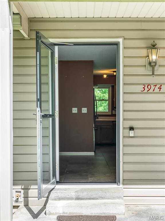 view of exterior entry