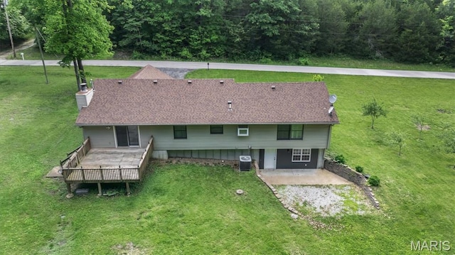 view from above of property
