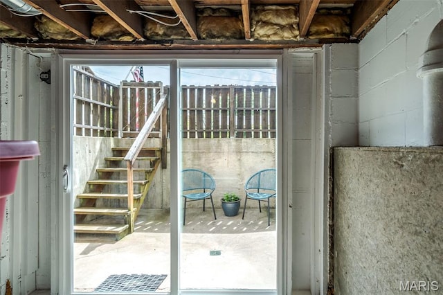 entryway featuring stairway