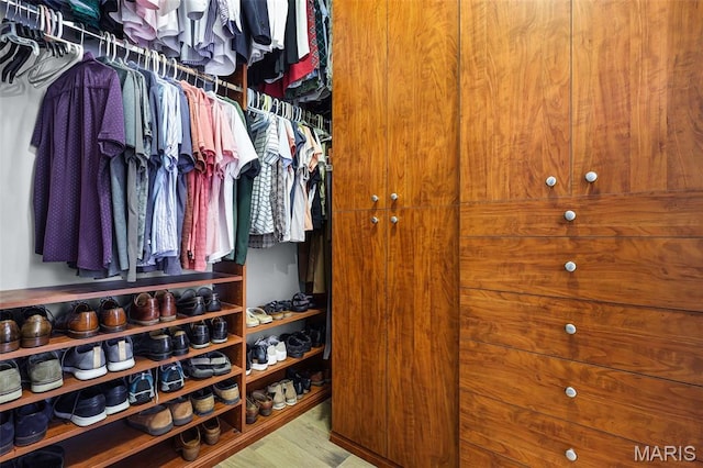 1606 Mississippi Ave, Saint Louis, MO 63104 - walk in closet featuring wood finished floors