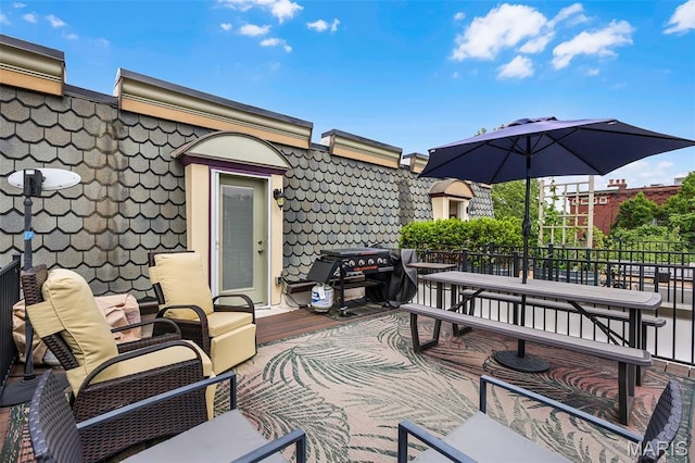 1606 Mississippi Ave, Saint Louis, MO 63104 - view of patio / terrace with outdoor dining space and area for grilling