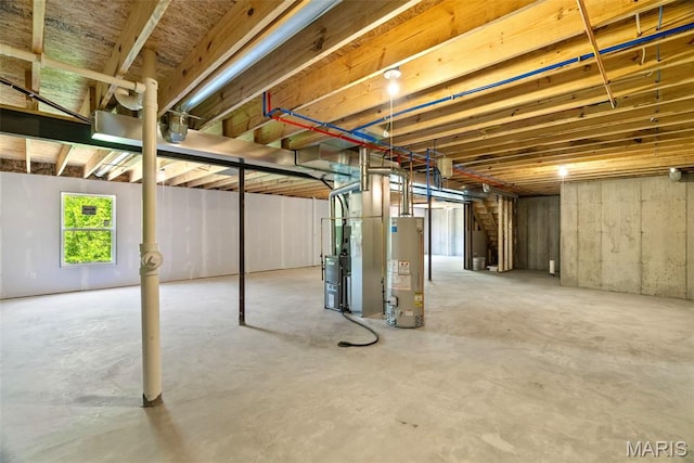 1909 Magnolia Way, Pevely, MO 63070 - basement with gas water heater