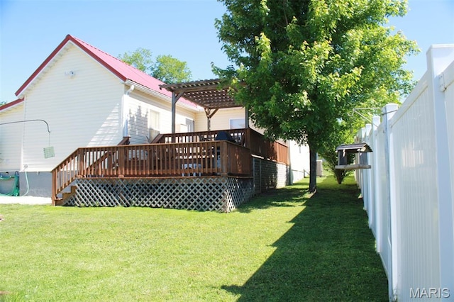 205 Watts St, Park Hills, MO 63601 - rear view of property with a pergola and a deck