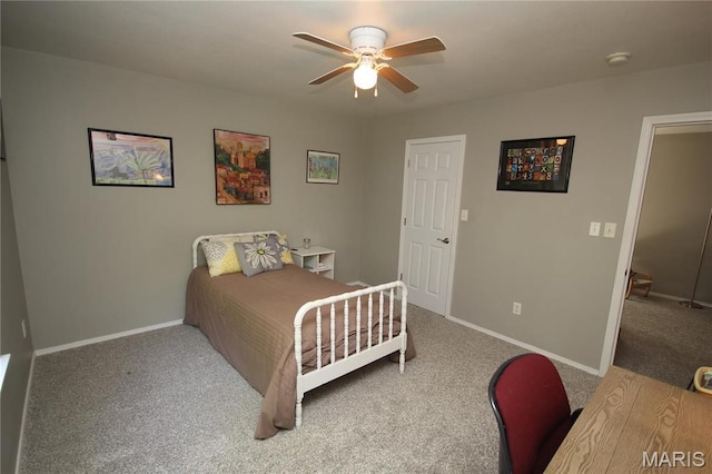 1209 Hunters Chase Dr, Eureka, MO 63025 - carpeted bedroom featuring baseboards and ceiling fan