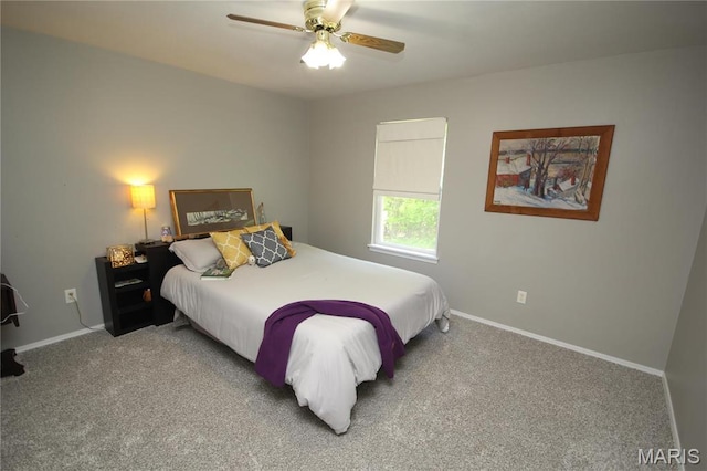 1209 Hunters Chase Dr, Eureka, MO 63025 - bedroom featuring carpet, baseboards, and ceiling fan
