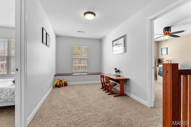 1438 Arbor Green Trl, Ofallon, IL 62269 - hallway with carpet floors and baseboards