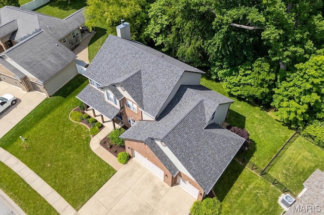 1438 Arbor Green Trl, Ofallon, IL 62269 - aerial view of property and surrounding area