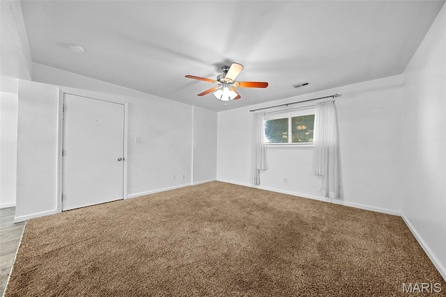 1811 Gascony Parc Dr Unit 1811, Lake St Louis, MO 63367 - empty room with a ceiling fan, baseboards, carpet, and a smoke detector