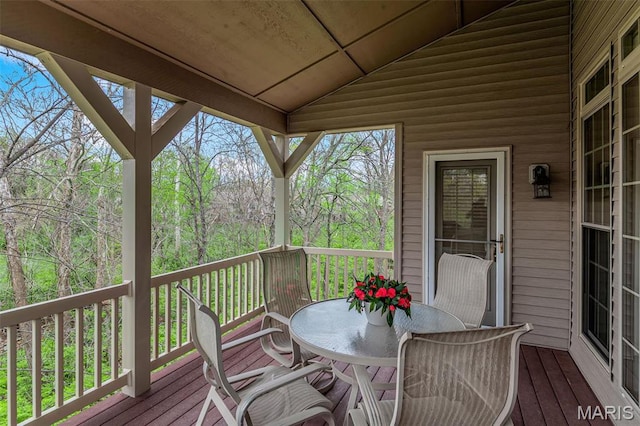 1204 Cobblestone Ter, Lake St Louis, MO 63367 - deck with outdoor dining area