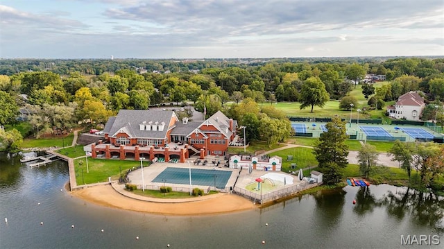 1204 Cobblestone Ter, Lake St Louis, MO 63367 - bird's eye view of a large body of water