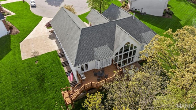 view of subject property