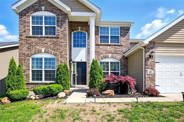 491 Cypress Creek Ln, Imperial, MO 63052 - traditional home featuring brick siding and a garage