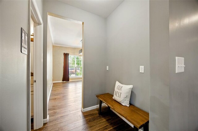 491 Cypress Creek Ln, Imperial, MO 63052 - hall with wood finished floors and baseboards