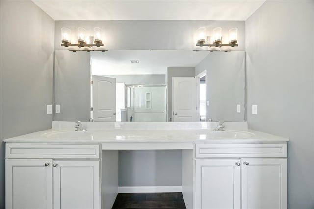 491 Cypress Creek Ln, Imperial, MO 63052 - bathroom featuring vanity and a stall shower