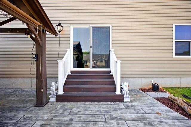 491 Cypress Creek Ln, Imperial, MO 63052 - doorway to property featuring a wooden deck