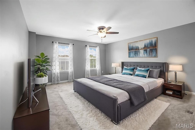137 Countryshire Dr, Lake St Louis, MO 63367 - bedroom with carpet, baseboards, and a ceiling fan