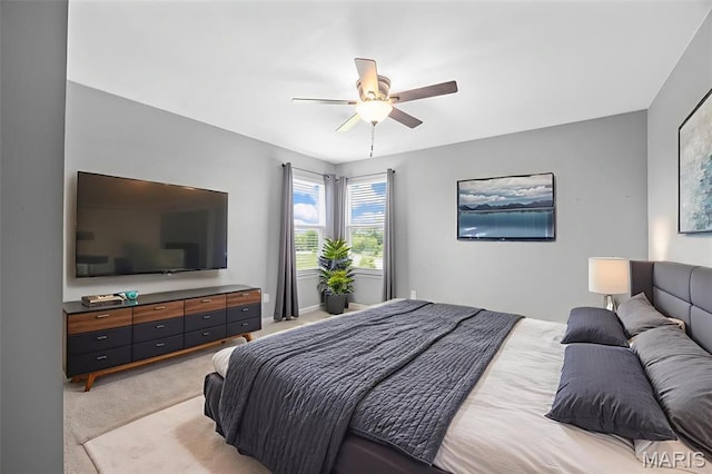 137 Countryshire Dr, Lake St Louis, MO 63367 - bedroom featuring light carpet and ceiling fan