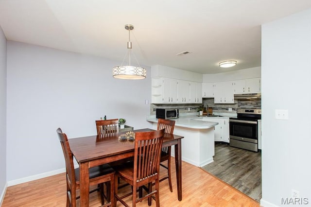 10077 N Bunker Hill Dr Unit F, Mehlville, MO 63123 - dining room with light wood finished floors