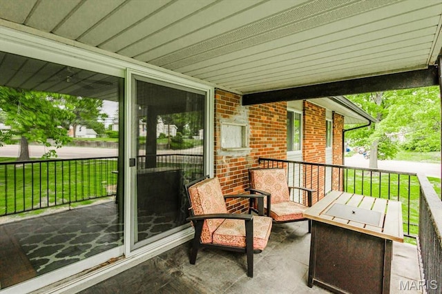 10077 N Bunker Hill Dr Unit F, Mehlville, MO 63123 - view of covered porch