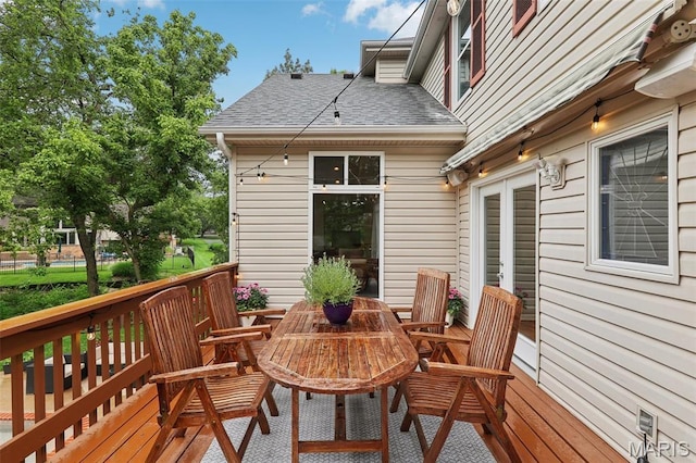 200 Hibler Oaks Dr, Creve Coeur, MO 63141 - deck featuring outdoor dining area
