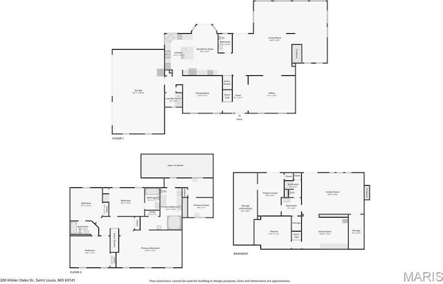 200 Hibler Oaks Dr, Creve Coeur, MO 63141 - property floor plan