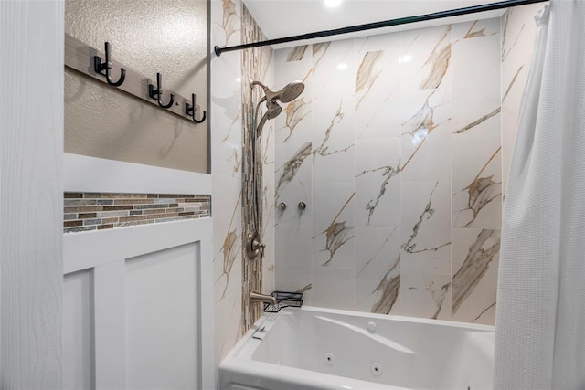12930 Mohawk Dr, De Soto, MO 63020 - bathroom with a combined bath / shower with jetted tub