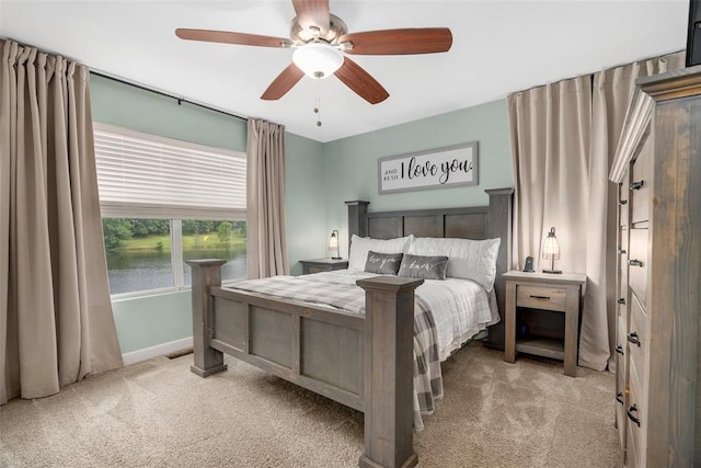 12930 Mohawk Dr, De Soto, MO 63020 - carpeted bedroom featuring baseboards and ceiling fan