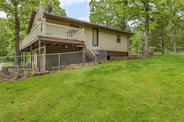 1767 Rue Andre, Bonne Terre, MO 63628 - back of house featuring a deck