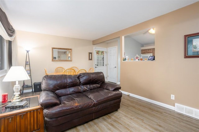 6413 Randy Dr, Imperial, MO 63052 - living room with wood finished floors and baseboards