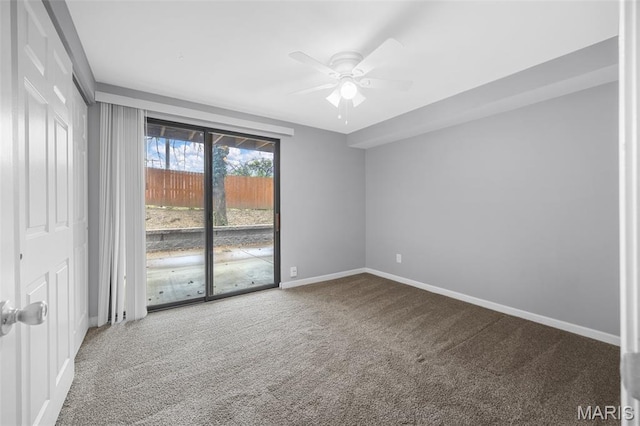 11 Fairways Cir Unit A, Saint Charles, MO 63303 - carpeted empty room featuring a ceiling fan and baseboards