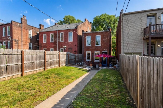 view of back of property