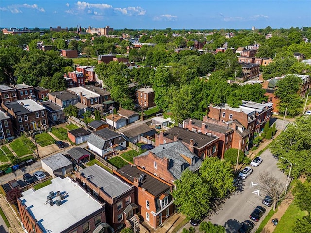 aerial perspective of suburban area