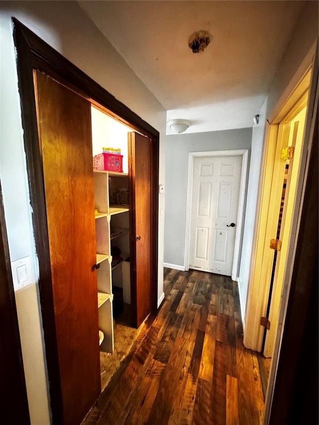 308 N Ellen St, Dixon, MO 65459 - corridor featuring dark wood-style flooring