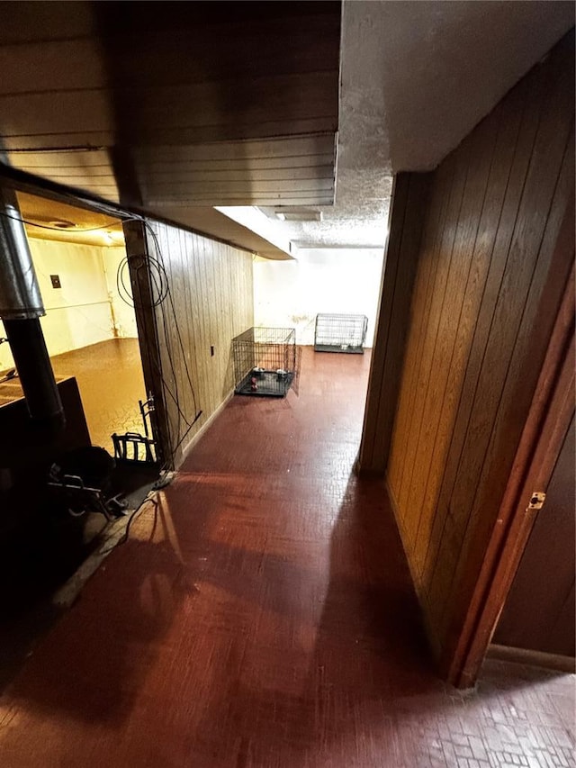 308 N Ellen St, Dixon, MO 65459 - corridor with wood walls
