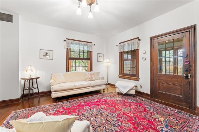 100 W Alton St, Marine, IL 62061 - living room with wood finished floors and baseboards
