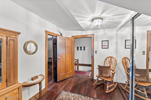 100 W Alton St, Marine, IL 62061 - dining area featuring dark wood-style flooring and baseboards