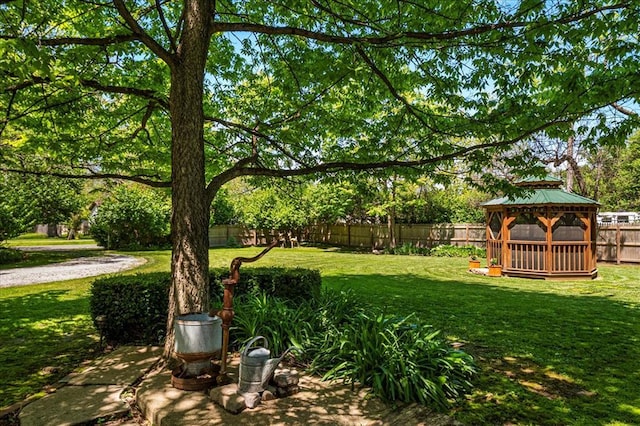 100 W Alton St, Marine, IL 62061 - view of yard featuring a gazebo