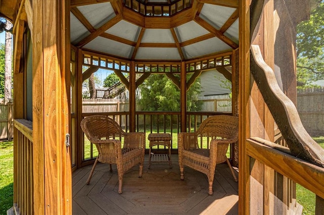 100 W Alton St, Marine, IL 62061 - wooden terrace featuring a gazebo