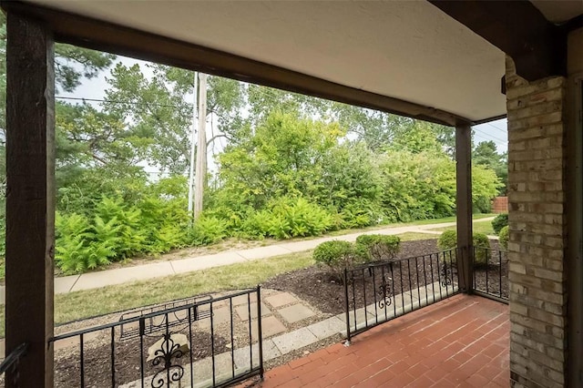 view of patio / terrace with a porch