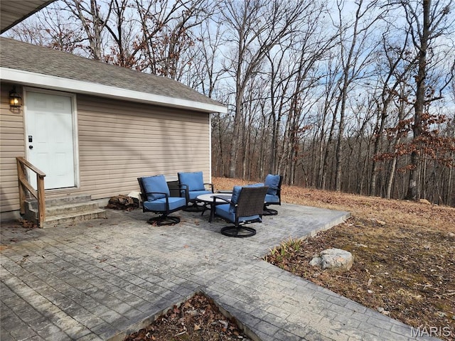 342 Deer Run Acres A, Williamsville, MO 63967 - view of patio featuring entry steps and an outdoor hangout area