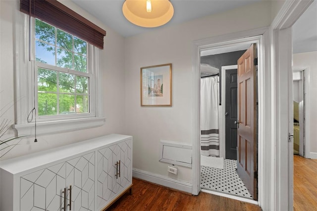 301 Dawson Ct, Webster Groves, MO 63119 - corridor featuring wood finished floors and baseboards