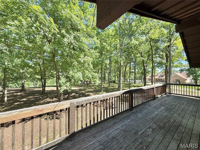 8305 Brouk Dr, Cedar Hill, MO 63016 - view of wooden deck