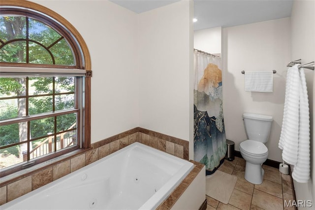 7 Tall Oaks Dr, Troy, IL 62294 - full bathroom featuring a tub with jets and tile patterned flooring